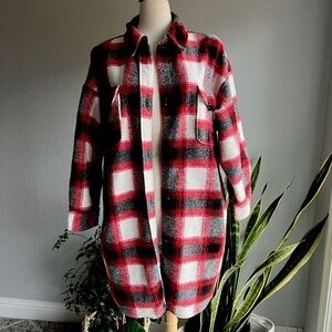 Marc New York Oversized Plaid Jacket